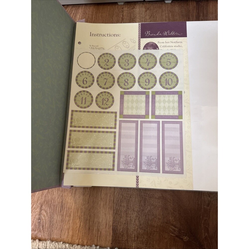 The Brenda Walton K & Company "The Sound of Memories" Audio Scrapbook Kit NEW - Picture 5 of 7